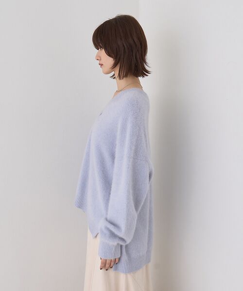 Rouge vif la cle / ルージュ・ヴィフ ラクレ ニット・セーター | フォックスウールVネックスリットニットプルオーバー | 詳細11