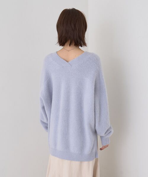 Rouge vif la cle / ルージュ・ヴィフ ラクレ ニット・セーター | フォックスウールVネックスリットニットプルオーバー | 詳細12