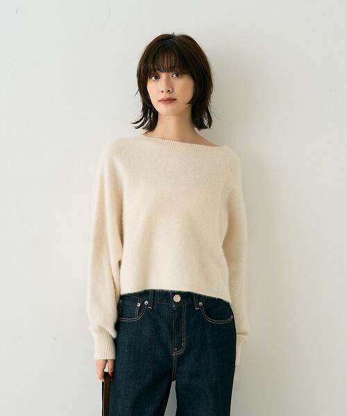 Rouge vif la cle / ルージュ・ヴィフ ラクレ ニット・セーター | フォックスウールクロップドボレロプルオーバー | 詳細1