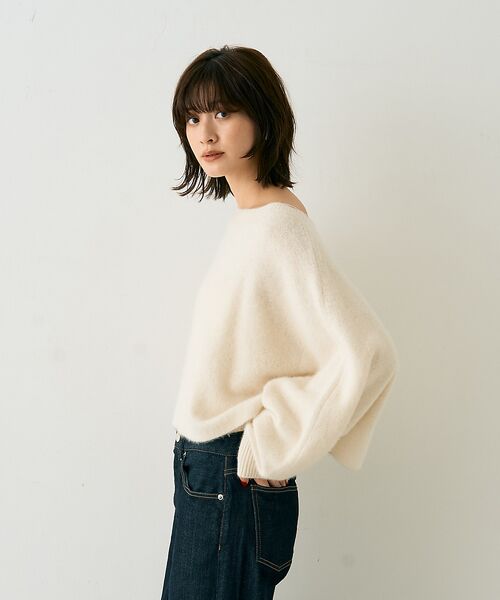 Rouge vif la cle / ルージュ・ヴィフ ラクレ ニット・セーター | フォックスウールクロップドボレロプルオーバー | 詳細2