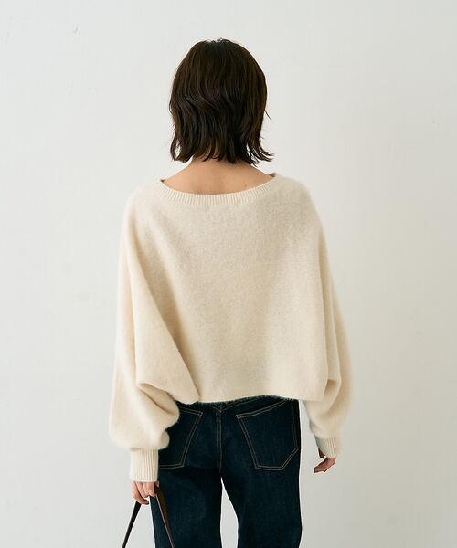 Rouge vif la cle / ルージュ・ヴィフ ラクレ ニット・セーター | フォックスウールクロップドボレロプルオーバー | 詳細3