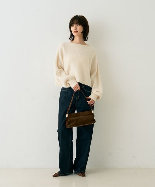 Rouge vif la cle / ルージュ・ヴィフ ラクレ ニット・セーター | フォックスウールクロップドボレロプルオーバー | 詳細4