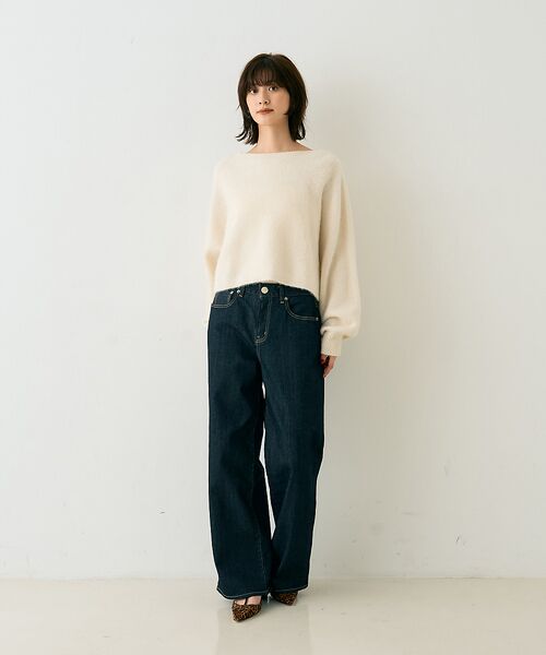 Rouge vif la cle / ルージュ・ヴィフ ラクレ ニット・セーター | フォックスウールクロップドボレロプルオーバー | 詳細6