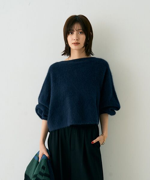 Rouge vif la cle / ルージュ・ヴィフ ラクレ ニット・セーター | フォックスウールクロップドボレロプルオーバー | 詳細20