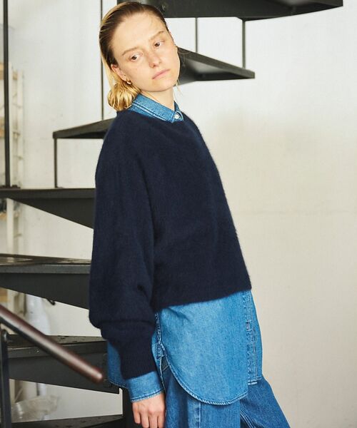 Rouge vif la cle / ルージュ・ヴィフ ラクレ ニット・セーター | フォックスウールクロップドボレロプルオーバー | 詳細22