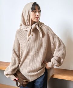 Rouge vif la cle / ルージュ・ヴィフ ラクレ ニット・セーター | 【ストールセット】ポケット付片畦ニットプルオーバー