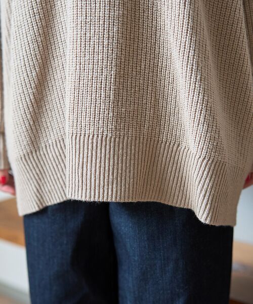 Rouge vif la cle / ルージュ・ヴィフ ラクレ ニット・セーター | 【ストールセット】ポケット付片畦ニットプルオーバー | 詳細13