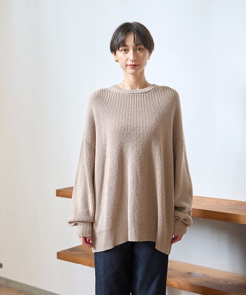 Rouge vif la cle / ルージュ・ヴィフ ラクレ ニット・セーター | 【ストールセット】ポケット付片畦ニットプルオーバー | 詳細7