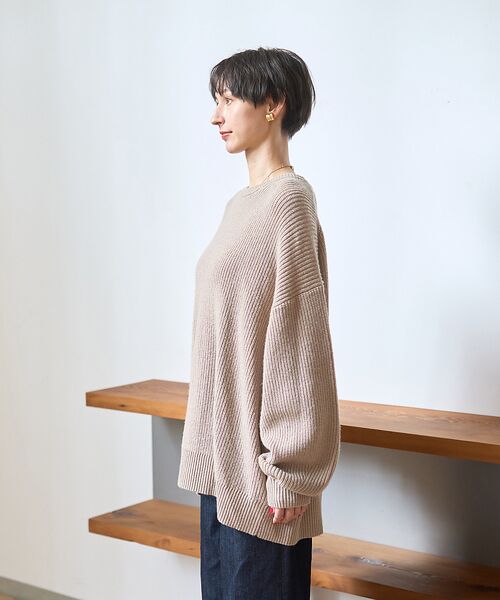 Rouge vif la cle / ルージュ・ヴィフ ラクレ ニット・セーター | 【ストールセット】ポケット付片畦ニットプルオーバー | 詳細8