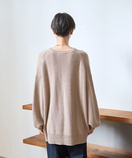 Rouge vif la cle / ルージュ・ヴィフ ラクレ ニット・セーター | 【ストールセット】ポケット付片畦ニットプルオーバー | 詳細9