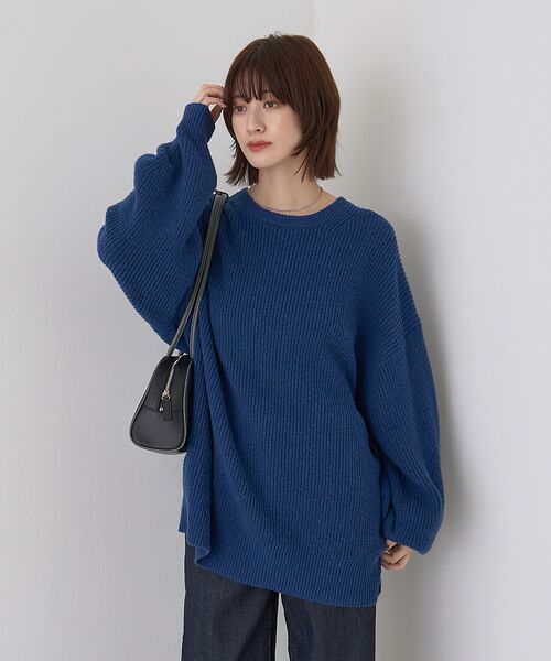 Rouge vif la cle / ルージュ・ヴィフ ラクレ ニット・セーター | 【ストールセット】ポケット付片畦ニットプルオーバー | 詳細14