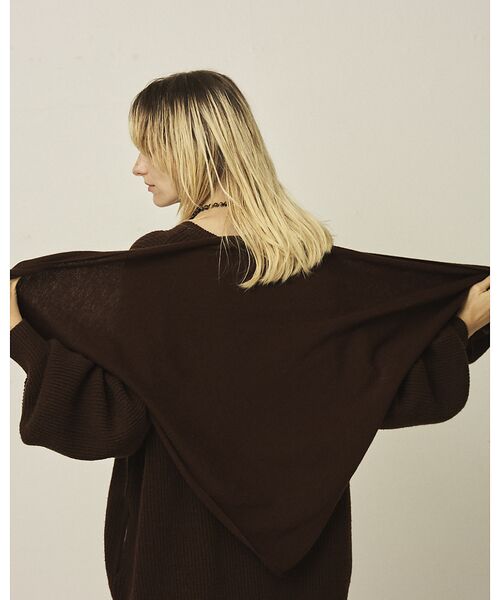 Rouge vif la cle / ルージュ・ヴィフ ラクレ ニット・セーター | 【ストールセット】ポケット付片畦ニットプルオーバー | 詳細26