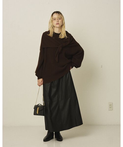 Rouge vif la cle / ルージュ・ヴィフ ラクレ ニット・セーター | 【ストールセット】ポケット付片畦ニットプルオーバー | 詳細28