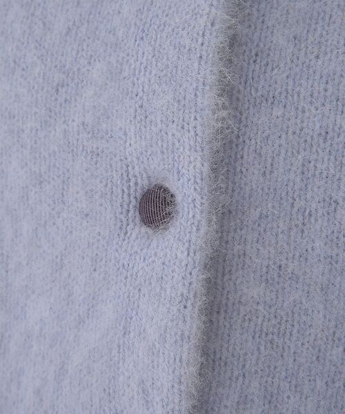 Rouge vif la cle / ルージュ・ヴィフ ラクレ カーディガン・ボレロ | フォックスウールクルーネッククルミ釦カーディガン | 詳細7