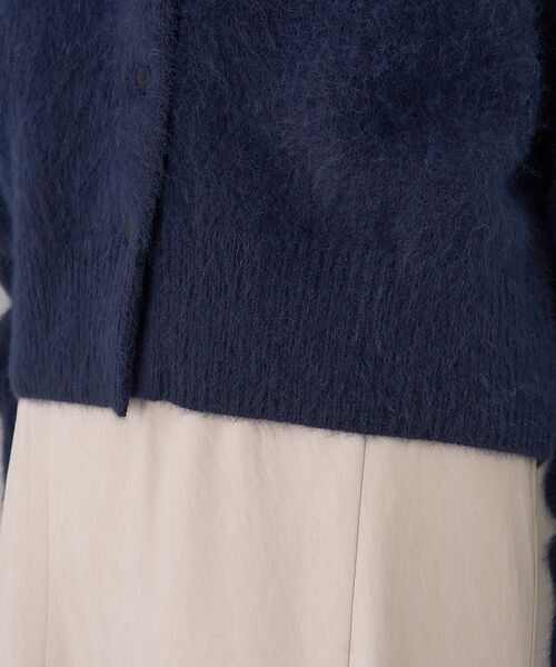 Rouge vif la cle / ルージュ・ヴィフ ラクレ カーディガン・ボレロ | フォックスウールクルーネッククルミ釦カーディガン | 詳細26