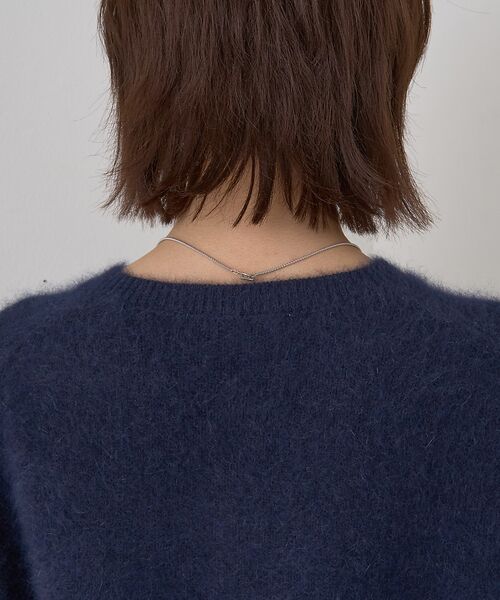 Rouge vif la cle / ルージュ・ヴィフ ラクレ カーディガン・ボレロ | フォックスウールクルーネッククルミ釦カーディガン | 詳細23