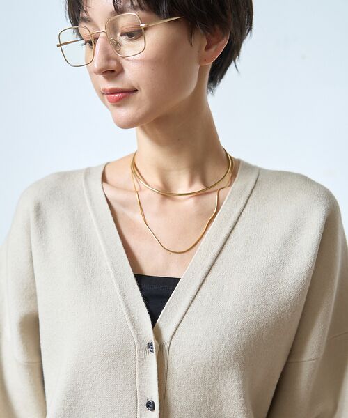 Rouge vif la cle / ルージュ・ヴィフ ラクレ カーディガン・ボレロ | 変形オーバールーズニットカーディガン | 詳細10