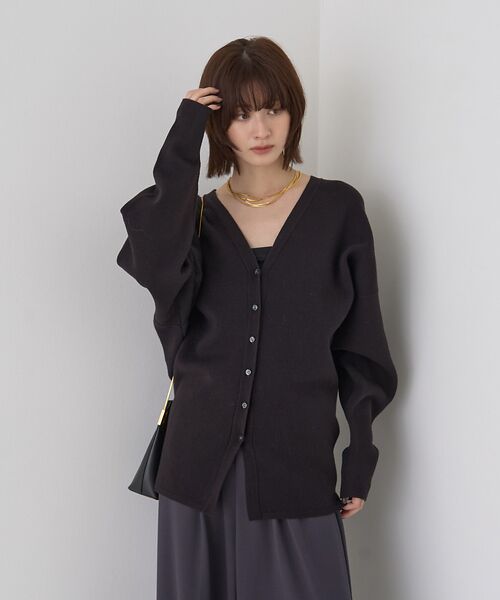 Rouge vif la cle / ルージュ・ヴィフ ラクレ カーディガン・ボレロ | 変形オーバールーズニットカーディガン | 詳細22