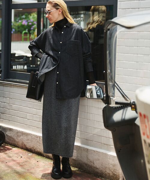 Rouge vif la cle / ルージュ・ヴィフ ラクレ ロング・マキシ丈スカート | ラメグリッタージャージナロースカート | 詳細10