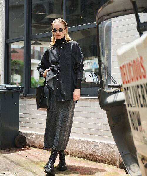 Rouge vif la cle / ルージュ・ヴィフ ラクレ ロング・マキシ丈スカート | ラメグリッタージャージナロースカート | 詳細11