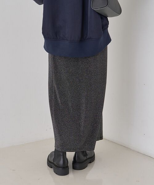 Rouge vif la cle / ルージュ・ヴィフ ラクレ ロング・マキシ丈スカート | ラメグリッタージャージナロースカート | 詳細5