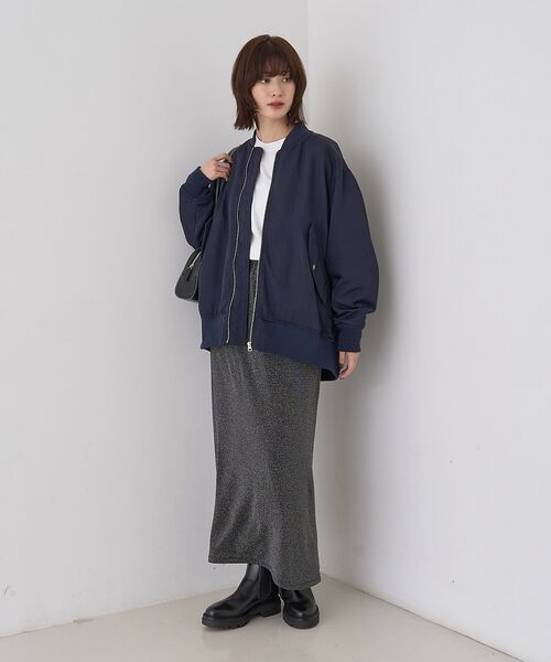 Rouge vif la cle / ルージュ・ヴィフ ラクレ ロング・マキシ丈スカート | ラメグリッタージャージナロースカート | 詳細8