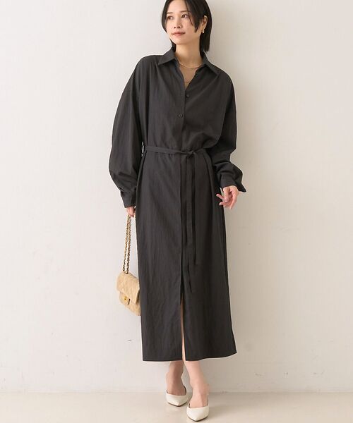 Rouge vif la cle/ルージュ・ヴィフ ラクレ カシュクール2WAYワンピース チャコールグレー F Rouge vif la cle/ルージュ・ヴィフ ラクレ カシュクール2WAYワンピース チャコールグレー F
