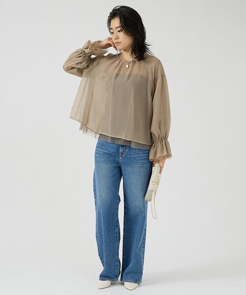 Rouge vif la cle / ルージュ・ヴィフ ラクレ デニムパンツ | 【NEEDBY heritage/ニードバイヘリテージ】ワイドストレートデニム | 詳細14