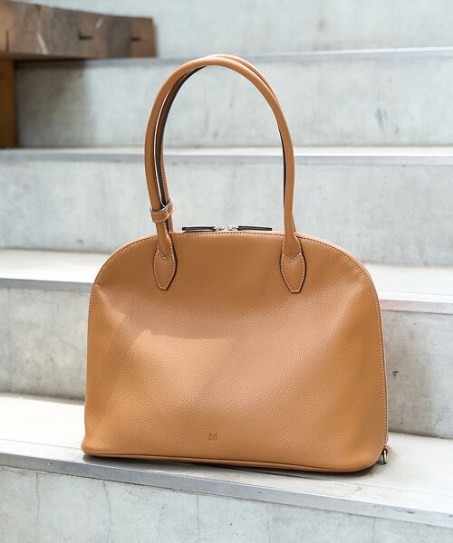 Rouge vif la cle/ルージュ・ヴィフ ラクレ 【&MyuQ/アンドミューク】THALLO ショルダーバッグ / トートバッグ【 キャメル F Rouge vif la cle/ルージュ・ヴィフ ラクレ 【&MyuQ/アンドミューク】THALLO ショルダーバッグ / トートバッグ【 キャメル F