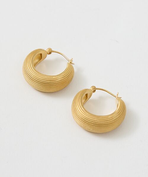 Rouge vif la cle / ルージュ・ヴィフ ラクレ ピアス・イヤリング | 【OCUCCI jewelry/オクチ ジュエリー】Hoop-strip M | 詳細1