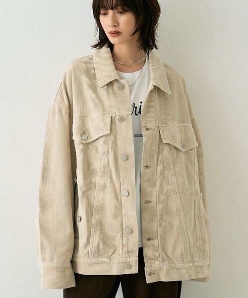 Rouge vif la cle/ルージュ・ヴィフ ラクレ 【AGOLDE/エーゴールドイー】REWORKED WAYNE JACKET リ アイボリー F Rouge vif la cle/ルージュ・ヴィフ ラクレ 【AGOLDE/エーゴールドイー】REWORKED WAYNE JACKET リ アイボリー F