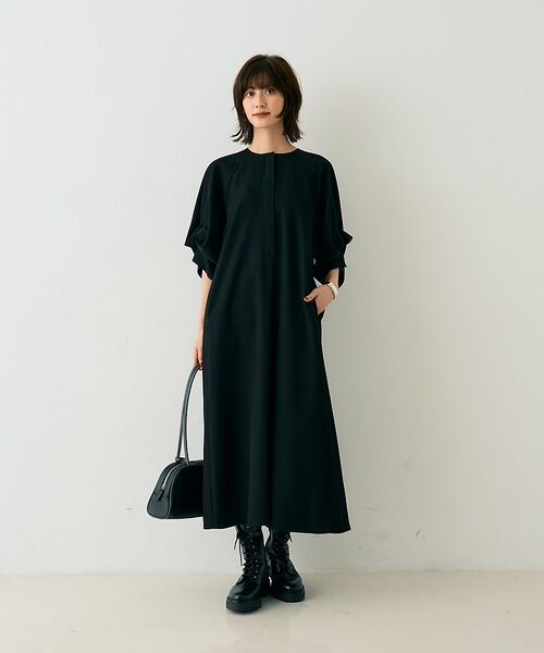 Rouge vif la cle / ルージュ・ヴィフ ラクレ ワンピース | 【TICCA/ティッカ】ドットスリーブツイストドレスワンピース | 詳細1