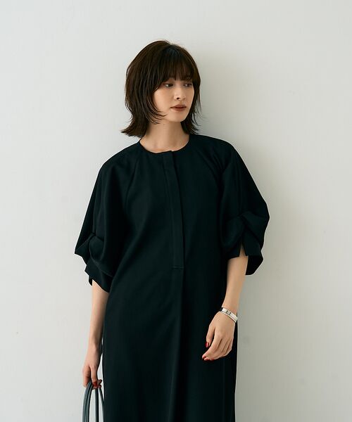 Rouge vif la cle / ルージュ・ヴィフ ラクレ ワンピース | 【TICCA/ティッカ】ドットスリーブツイストドレスワンピース | 詳細10