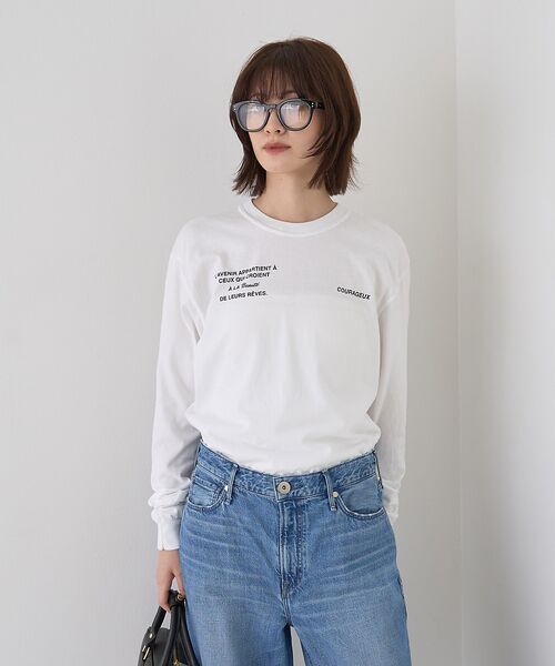 Rouge vif la cle / ルージュ・ヴィフ ラクレ Tシャツ | ガーメントダイロゴロンTシャツ | 詳細1