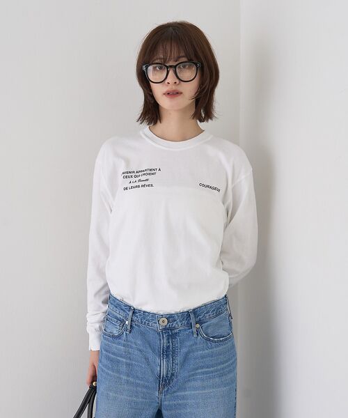 Rouge vif la cle / ルージュ・ヴィフ ラクレ Tシャツ | ガーメントダイロゴロンTシャツ | 詳細3