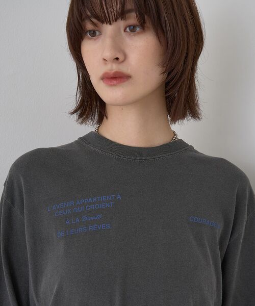 Rouge vif la cle / ルージュ・ヴィフ ラクレ Tシャツ | ガーメントダイロゴロンTシャツ | 詳細24