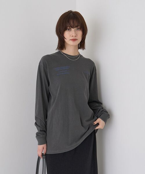 Rouge vif la cle / ルージュ・ヴィフ ラクレ Tシャツ | ガーメントダイロゴロンTシャツ | 詳細13