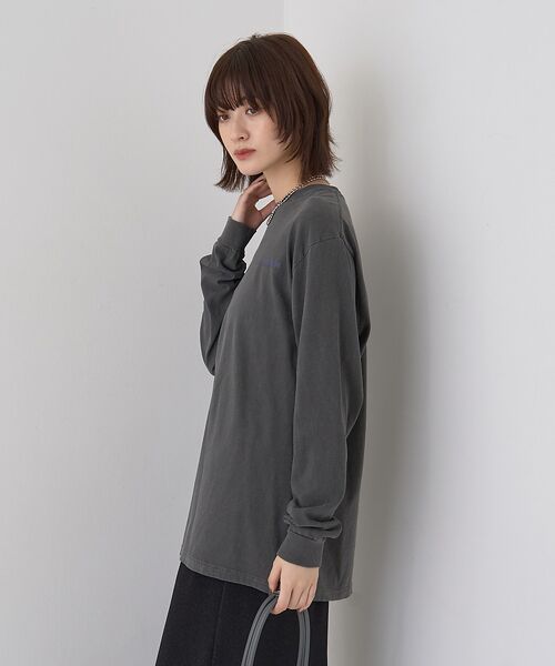 Rouge vif la cle / ルージュ・ヴィフ ラクレ Tシャツ | ガーメントダイロゴロンTシャツ | 詳細15