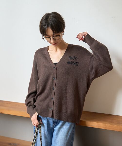 Rouge vif la cle / ルージュ・ヴィフ ラクレ カーディガン・ボレロ | ロゴニットカーディガン | 詳細1