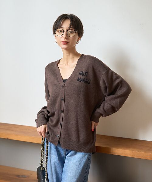 Rouge vif la cle / ルージュ・ヴィフ ラクレ カーディガン・ボレロ | ロゴニットカーディガン | 詳細2