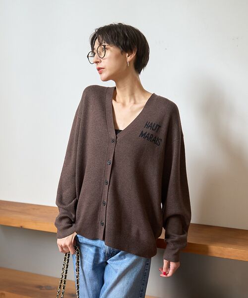 Rouge vif la cle / ルージュ・ヴィフ ラクレ カーディガン・ボレロ | ロゴニットカーディガン | 詳細3