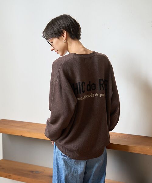 Rouge vif la cle / ルージュ・ヴィフ ラクレ カーディガン・ボレロ | ロゴニットカーディガン | 詳細4