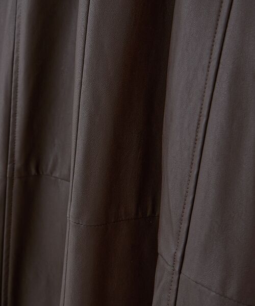 Rouge vif la cle / ルージュ・ヴィフ ラクレ ロング・マキシ丈スカート | フェイクレザーフレアスカート | 詳細11