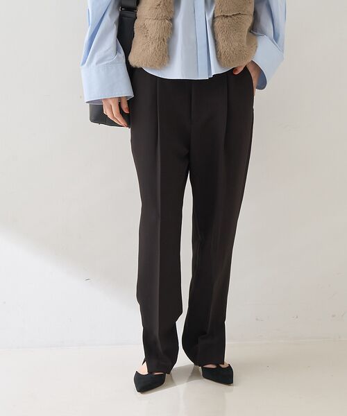 Rouge vif la cle / ルージュ・ヴィフ ラクレ ベスト | 【セットアップ2点セット】ダブルクロス ジレ×パンツ | 詳細12