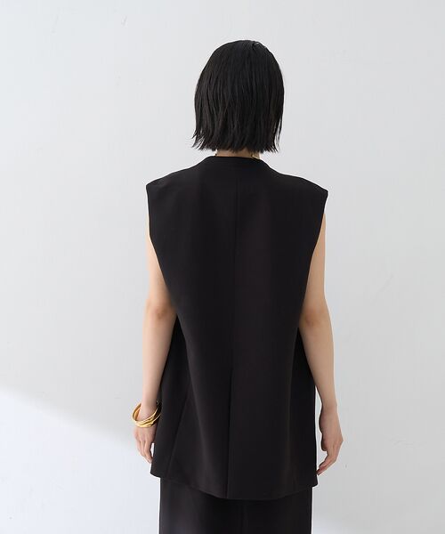 Rouge vif la cle / ルージュ・ヴィフ ラクレ ベスト | 【セットアップ2点セット】ダブルクロス ジレ×パンツ | 詳細28