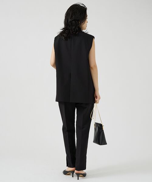 Rouge vif la cle / ルージュ・ヴィフ ラクレ ベスト | 【セットアップ2点セット】ダブルクロス ジレ×パンツ | 詳細3