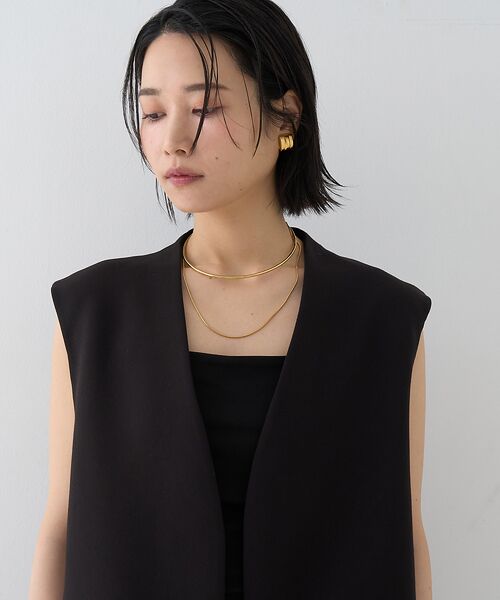 Rouge vif la cle / ルージュ・ヴィフ ラクレ ベスト | 【セットアップ2点セット】ダブルクロスジレ×タイトスカート | 詳細28