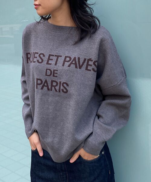 Rouge vif la cle / ルージュ・ヴィフ ラクレ ニット・セーター | 【2025新色登場】ジャガードロゴニット（グレー）