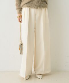 Rouge vif la cle / ルージュ・ヴィフ ラクレ パンツ | 【一部店舗限定】【3サイズ展開】ベルト付きハイウエストタックパンツ