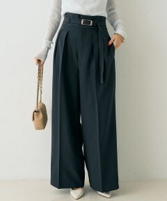 Rouge vif la cle / ルージュ・ヴィフ ラクレ パンツ | 【一部店舗限定】【3サイズ展開】ベルト付きハイウエストタックパンツ